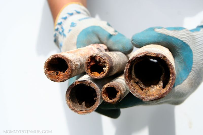 Old, rusty pipes