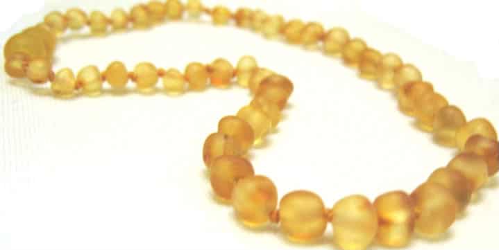 Natural hot sale teething beads