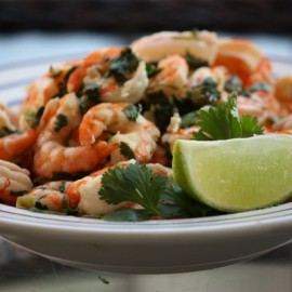 spicy cilantro lime shrimp