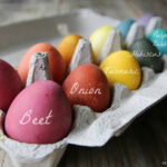 naturally colored Easter eggs