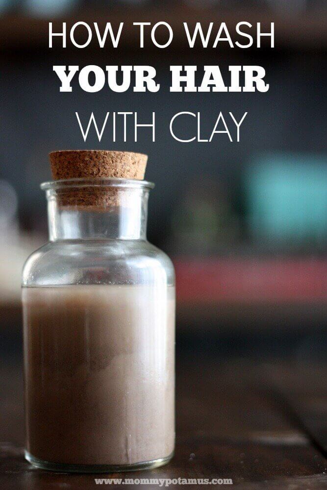 Clay hair wash shampoo