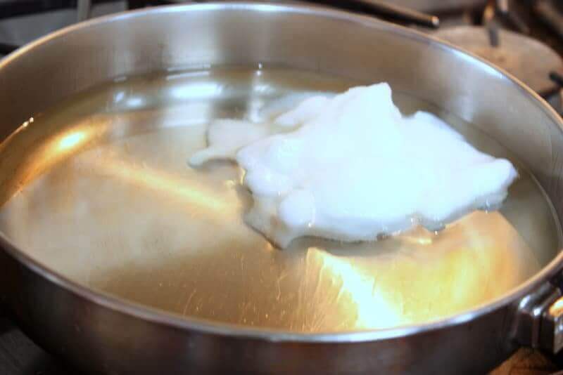melting coconut oil for soap