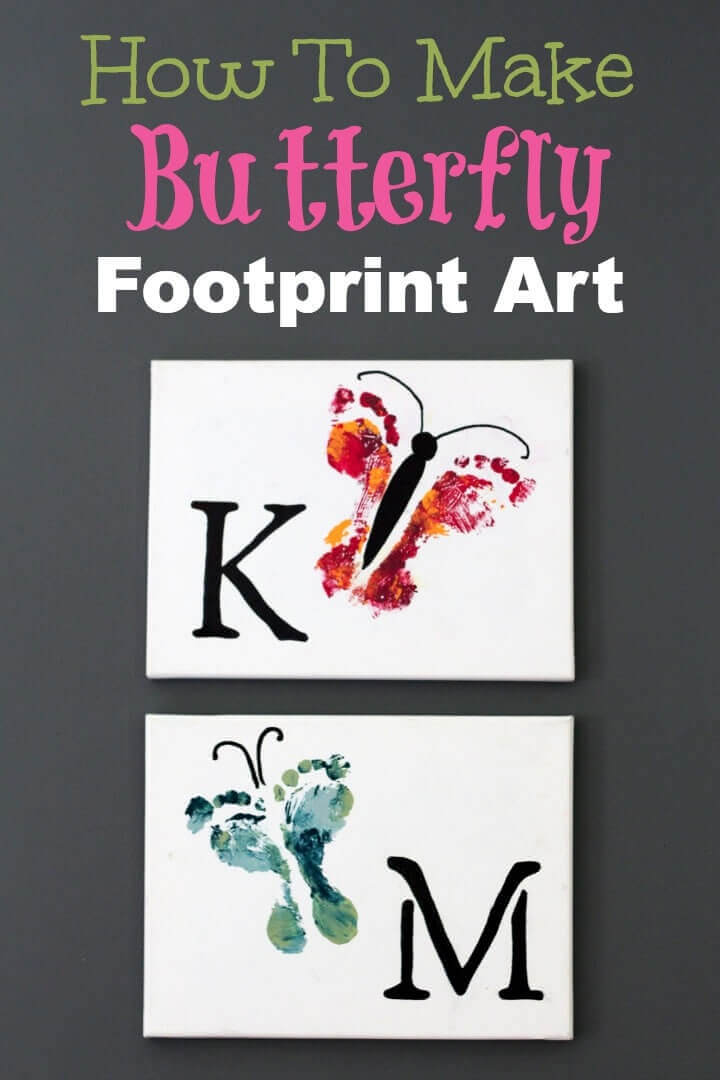 Baby deals footprint art