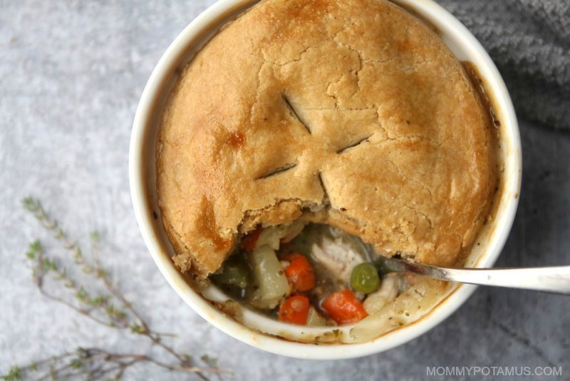 homemade mini chicken pot pie recipe