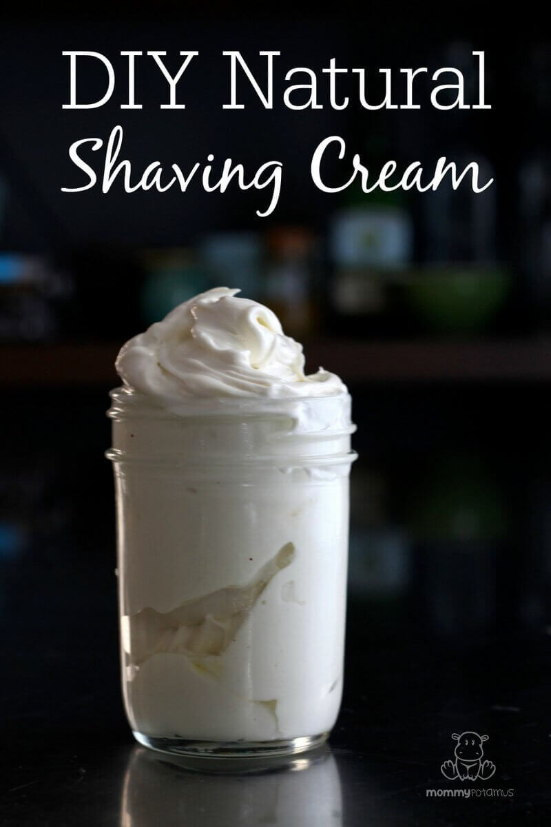 This homemade natural shaving cream nourishes and protects sensitive skin while helping you get a good, close shave. Say goodbye to dry, itchy skin and razor burn!