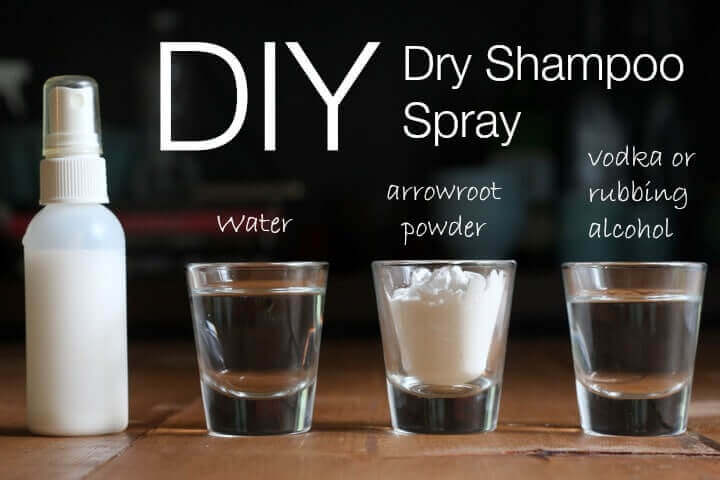 DIY Dry Shampoo Spray For Light Or Dark Hair