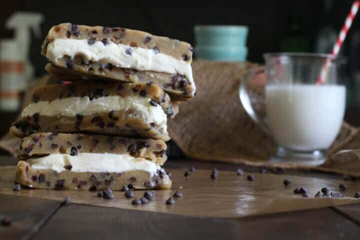 Cookie Dough Ice Cream Sandwiches (Grain-Free)