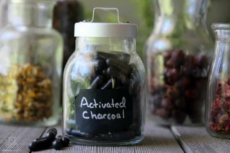 activated charcoal natural remedy stomach ache