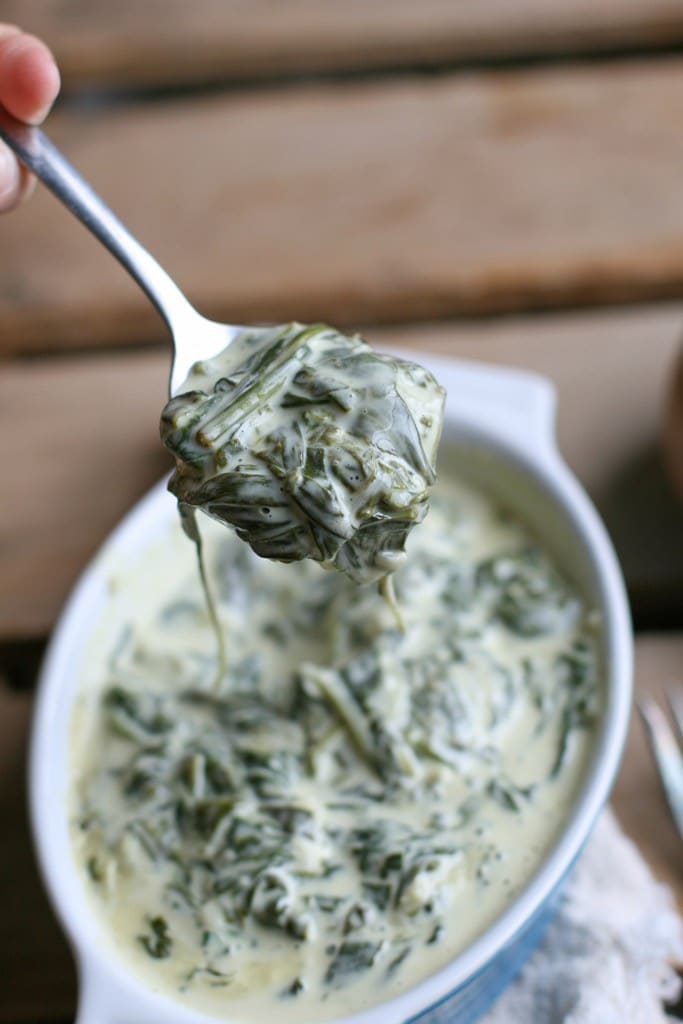 creamed spinach fb