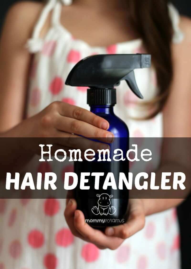 Are there tears over tangles in your house? Here are three detangler spray recipes that are inexpensive and simple to make. Natural DIY detanglers are easier than you might think - you probably already have all the ingredients you need to make recipe #3!