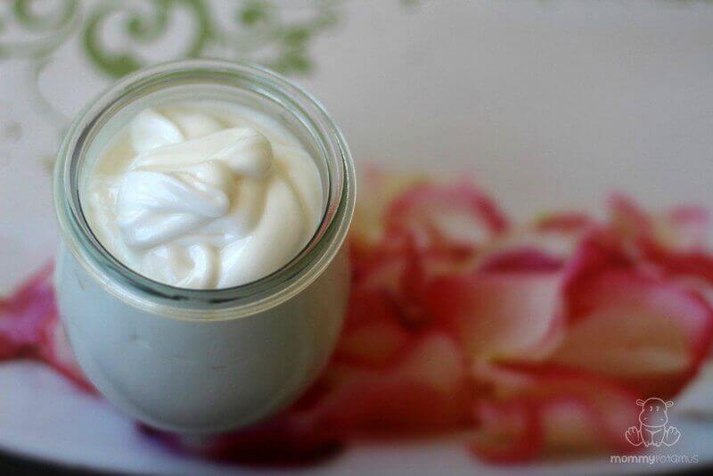 This DIY lotion recipe is nothing short of magical. One minute you’ve got something that resembles oil and vinegar salad dressing, and the next you’ve got a luxurious moisturizer. No special skills needed – just a quick whir of the immersion blender to make small batches of this homemade lotion! Click for the video tutorial!