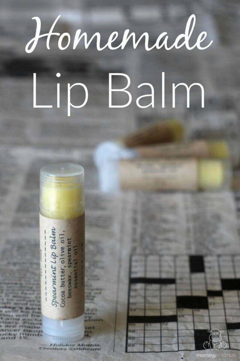 How to Make Homemade Cocoa Butter Lip Balm - The Simple Homeplace