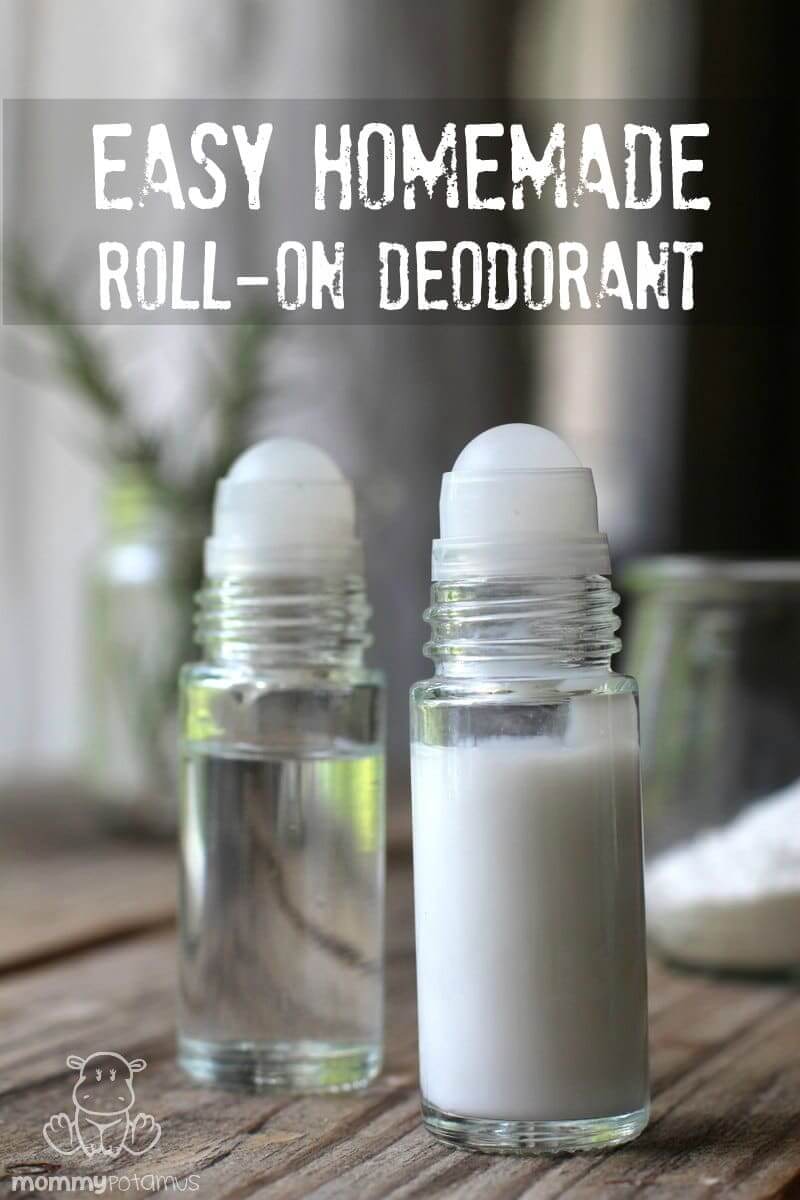 Easy Homemade Roll-On Deodorant Recipe - If you've ever wished for an easy, oil-free deodorant option that doesn't leave stains on snug fitting clothing, I think you'll love this recipe!