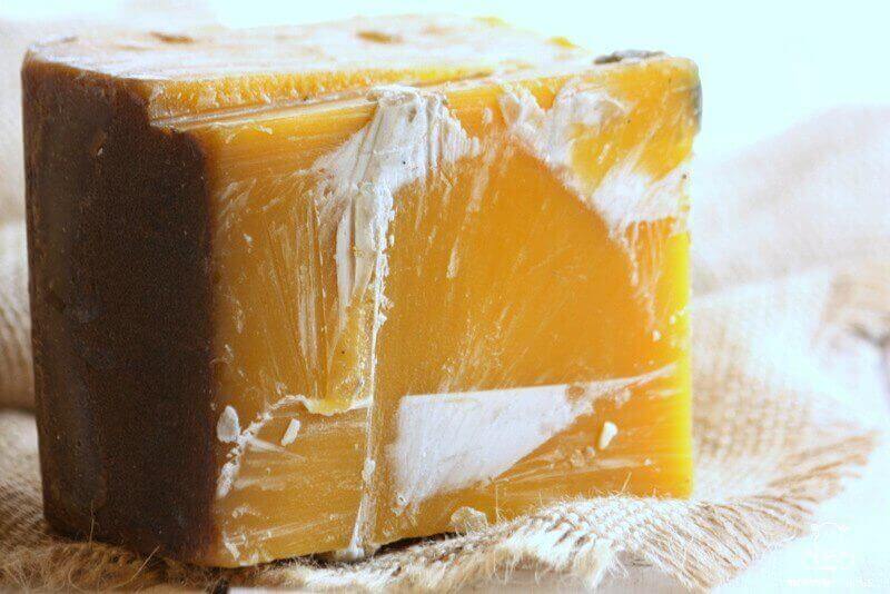 Block of raw beeswax