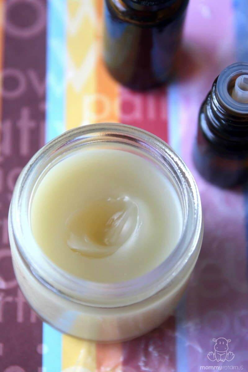 This quick, easy-to-make natural vapor rub is my family's "go to" during cold and flu season.