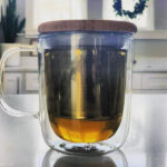 Holy basil tea in a mug