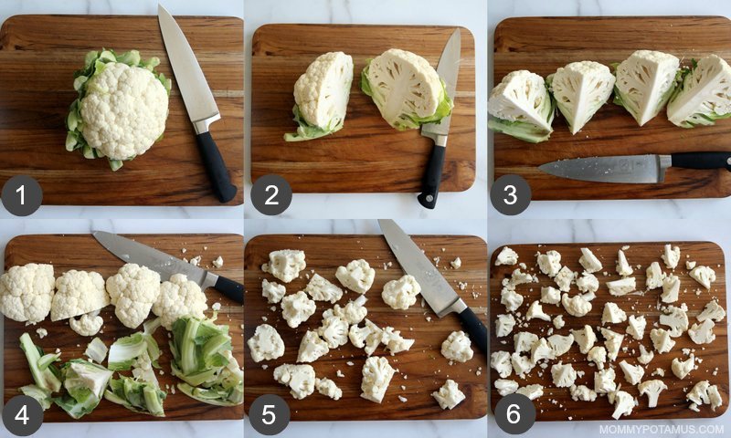How To Cut Cauliflower: 6 Step Visual Guide