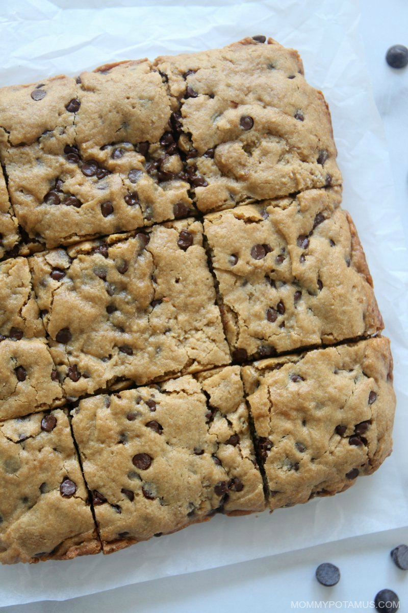 easy gluten free chocolate chip blondies