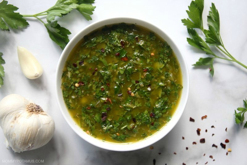 Argentinian shop sauce chimichurri