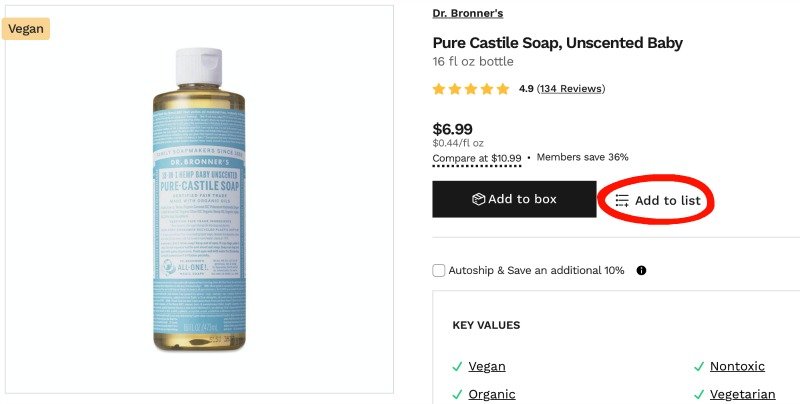 liquid castille soap