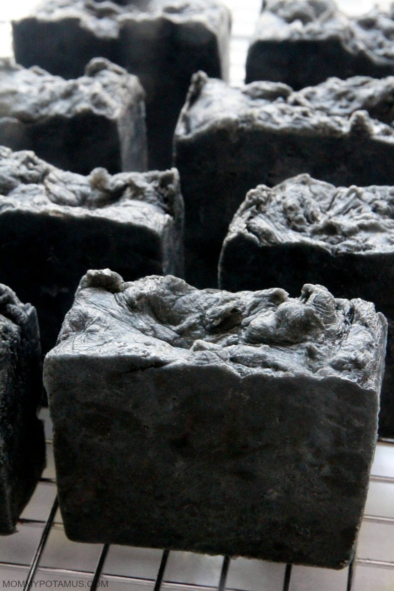homemade diy activated charcoal soap recipe