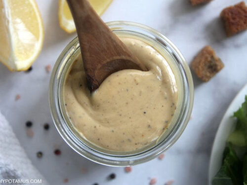 Dairy-Free Caesar Dressing - Perry's Plate