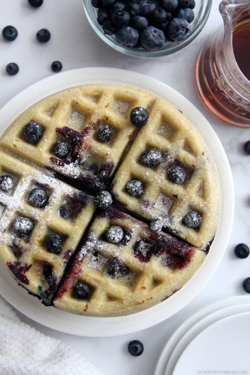 blueberry waffles recipe