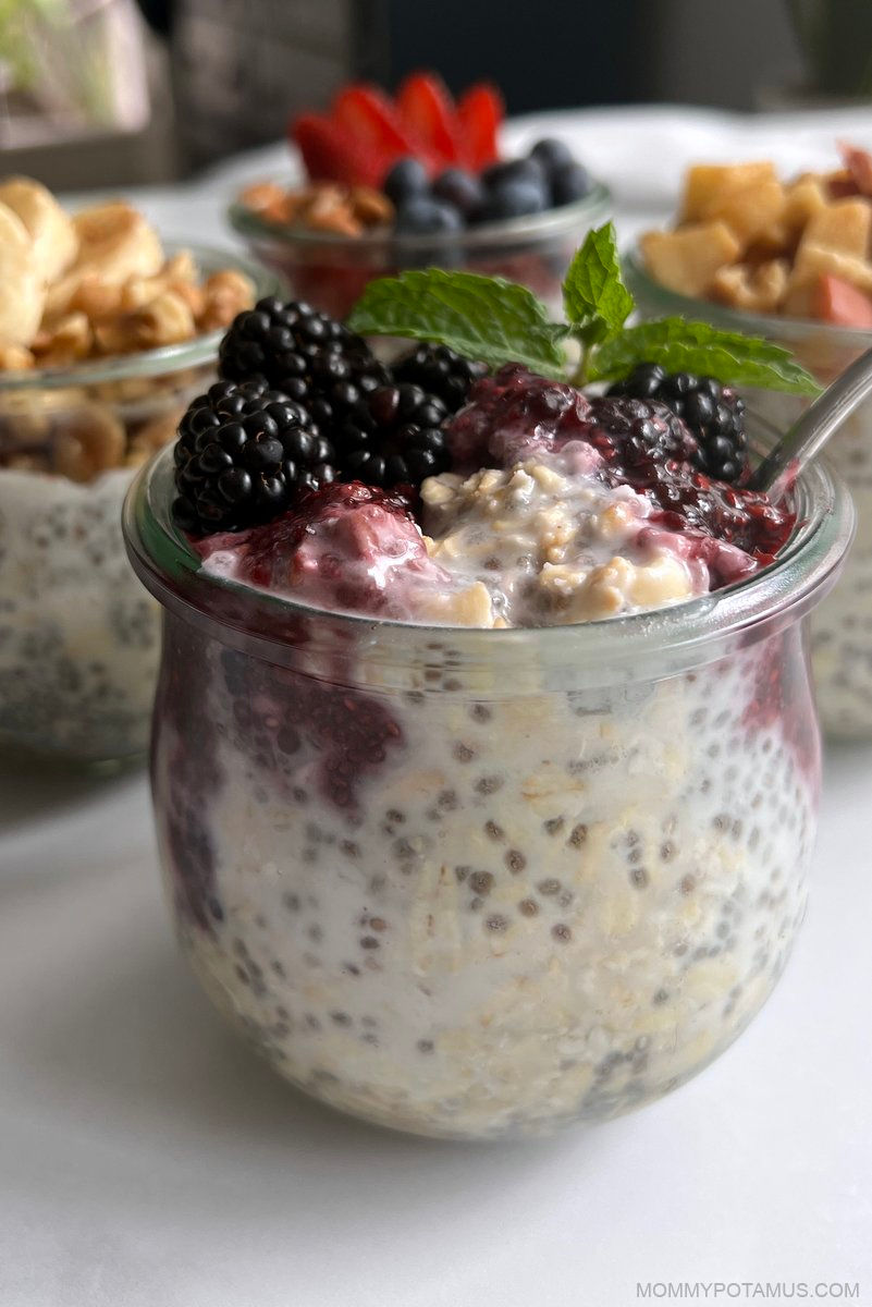 Easy Overnight Oats Recipe For Busy Moms - Healthy By Heather Brown