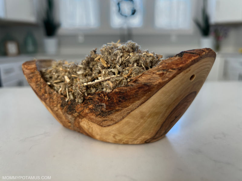 Bowl of dried horehound