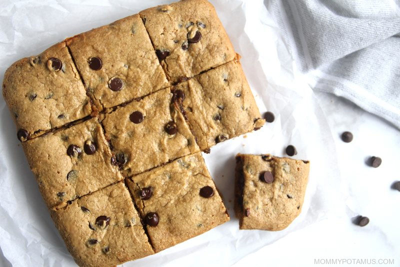 No Nuts! Nut-Free Chocolate Chip Snack Bars