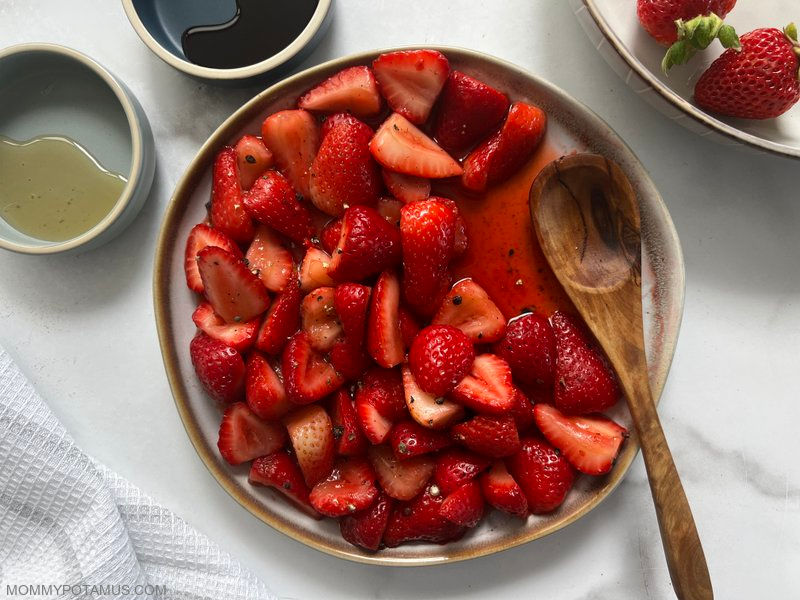 Macerated Strawberries - Easy Sugared Strawberries Recipe