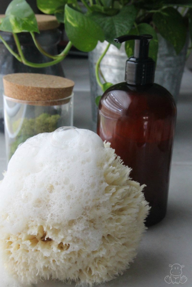 This simple DIY homemade body wash recipe creates a rich, bubbly lather and moisturizes while cleansing. All you need are three natural ingredients you probably already have on hand!