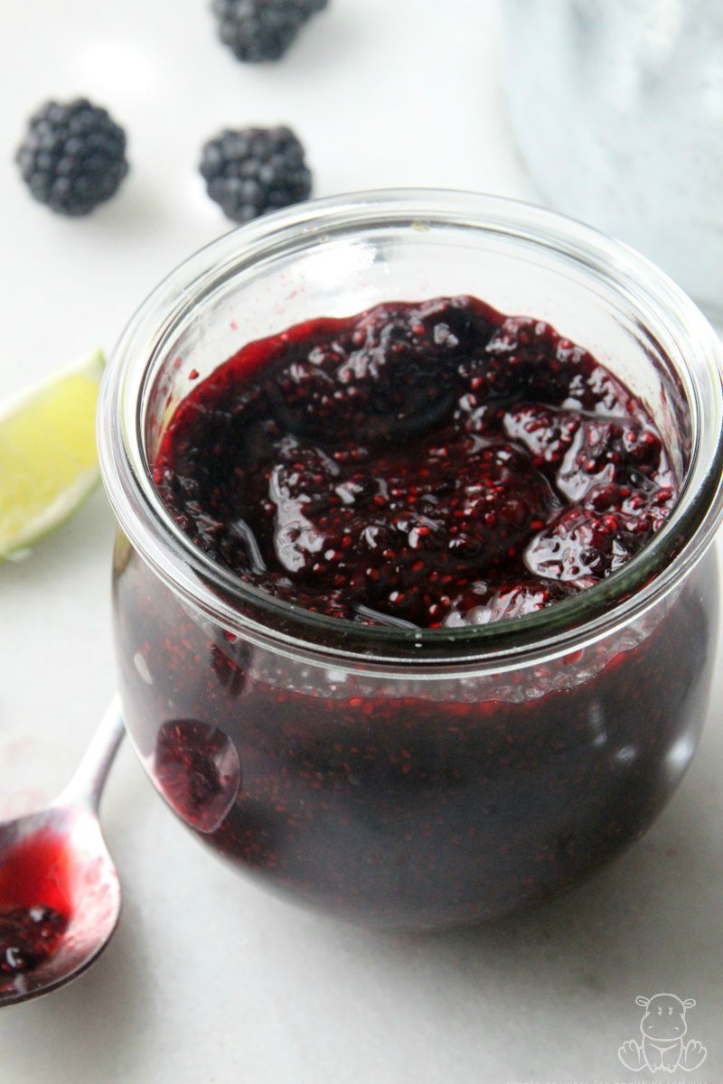 Homemade blackberry jam