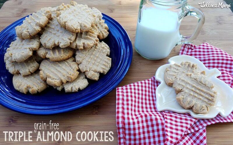 triple almond cookies